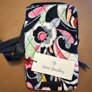 Vera Bradley RFID Mini Cellphone Crossbody Purse Mod Paisley New with Tag